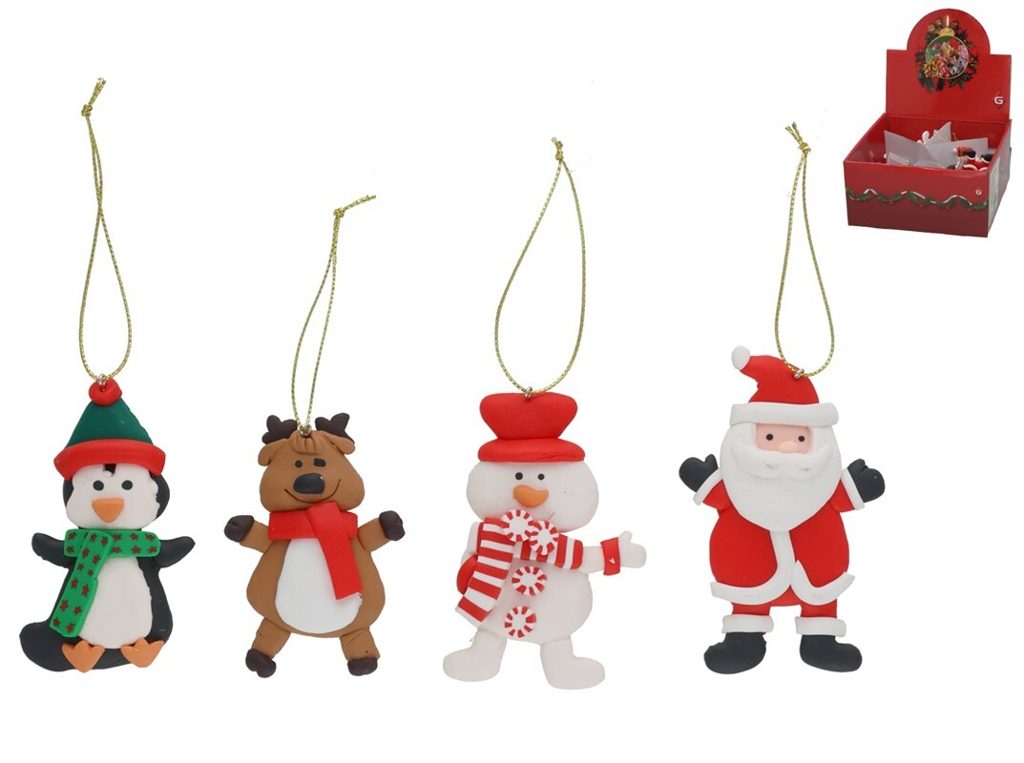 [138761] FIGURAS NAVIDAD RESINA 4 SURTIDOS 9.5 CM
