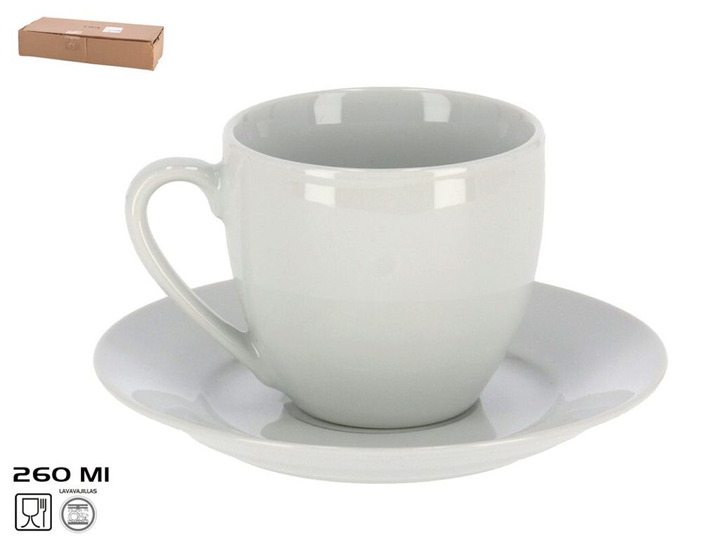 [115345] TAZA CON PLATO 260 ML TELAR