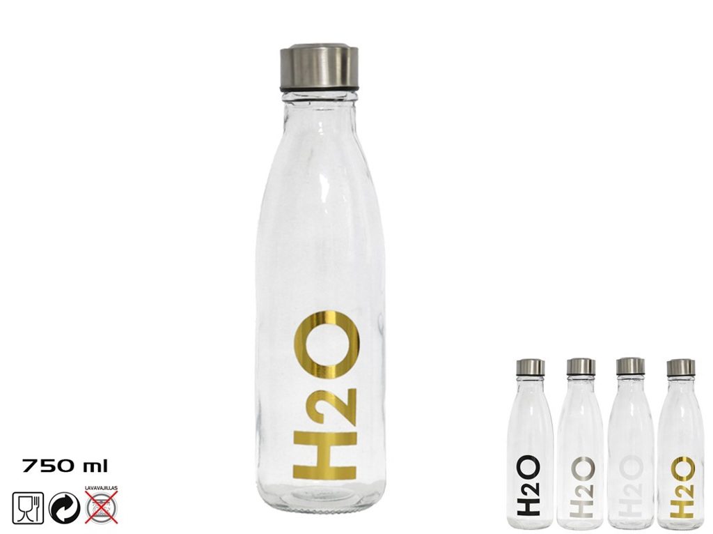 [137994] BOTELLA H2O TAPA ACERO 750 ML