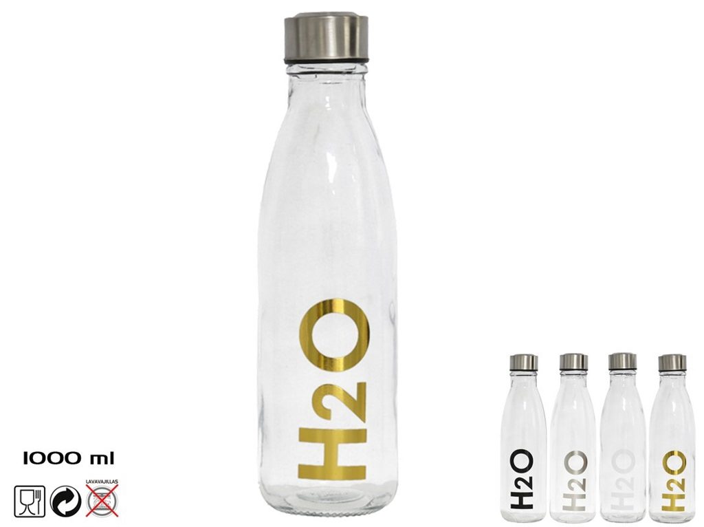 [137995] BOTELLA H2O TAPA ACERO 1 LTS