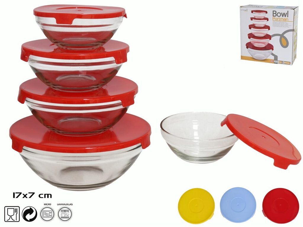 [137996] BOWL CRISTAL PORTMAN SURTIDOS 5 UDS