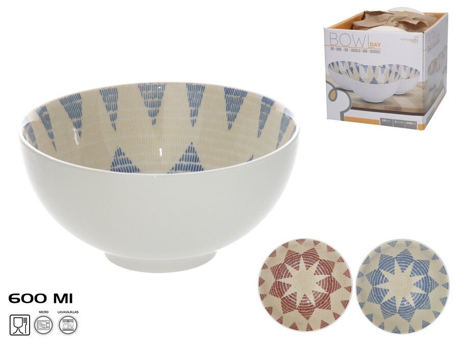 [138024] BOWL PORCELANA DAY 2 SURTIDOS 15.2 CM