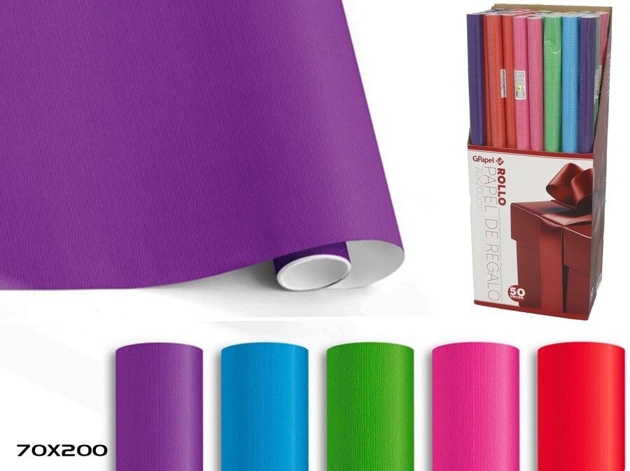 [138032] ROLLO PAPEL REGALO ESSENTIAL 0.70 X 2 MTS