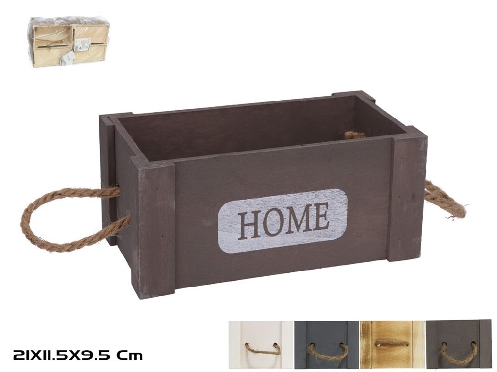 [119143] CAJA HOME INVIERNO BLANCA/NATURAL 21X11.5X9.5CM