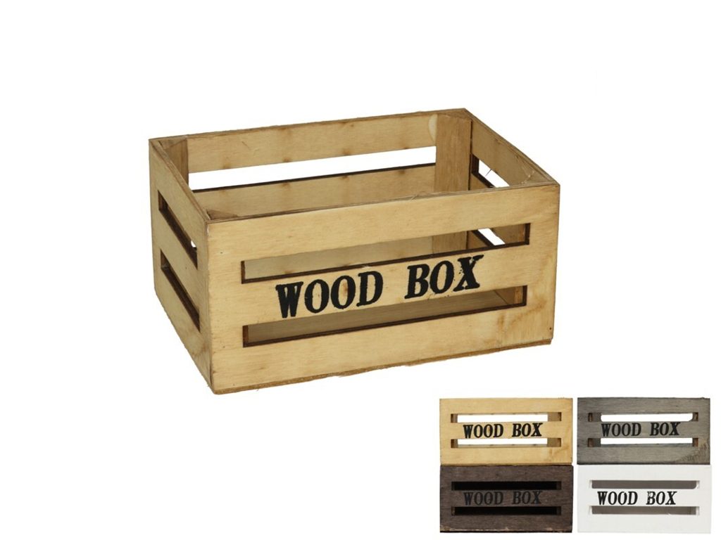 [120680] CAJA MADERA BUMP 4 COLORES SURTIDOS 16 X 10.5 X 8.5 CM