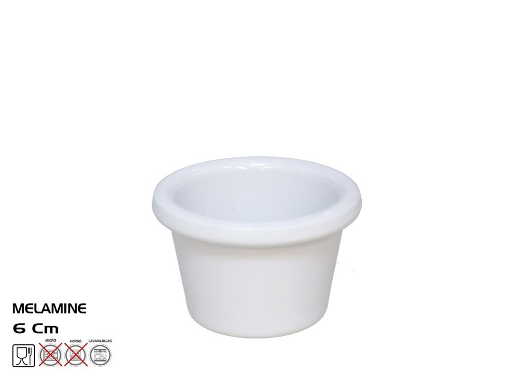 [132834] RAMEKIN MELAMINA BLANCO 6 CM