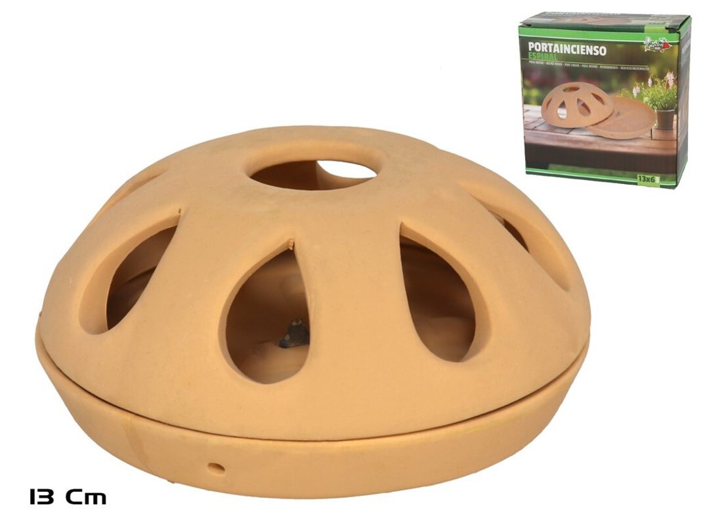 [134597] PORTAINCIENSO ESPIRAL CERAMICA 13 X 6 CM