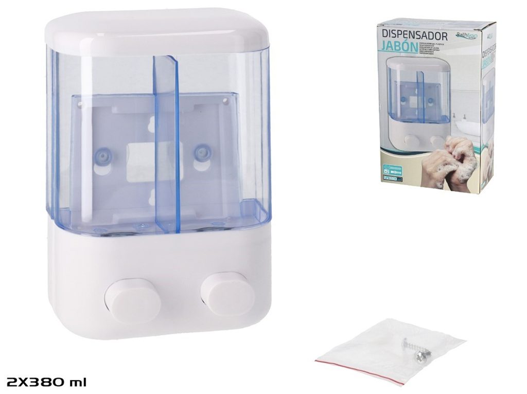 [137197] DISPENSADOR JABON PARED X 2 380 ML