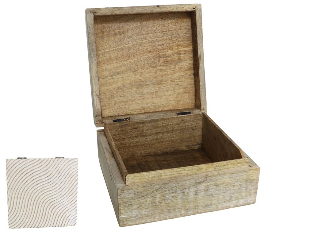 [137248] CAJA TALLADA WAVES 17 X 17 X 8 CM
