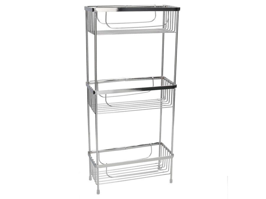 [137294] ESTANTERIA MULTIUSOS CROMADA 3 NIVELES 22 X 10 X 47.5 CM
