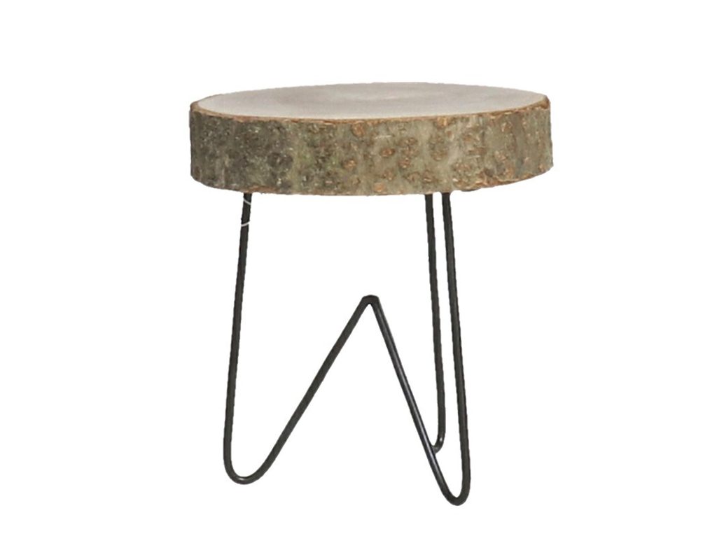 [123454] PEANA MADERA CON STAND FORJA 15 X 15 X 15 CM
