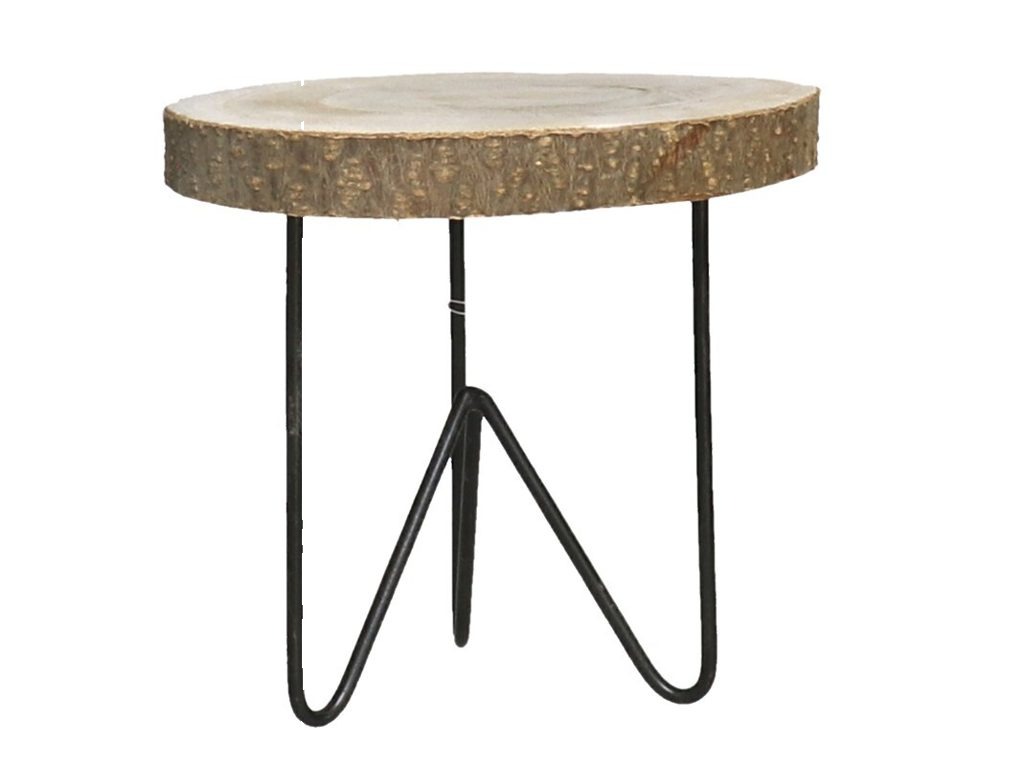 [123455] PEANA MADERA CON STAND FORJA 21 X 21 X 21 CM