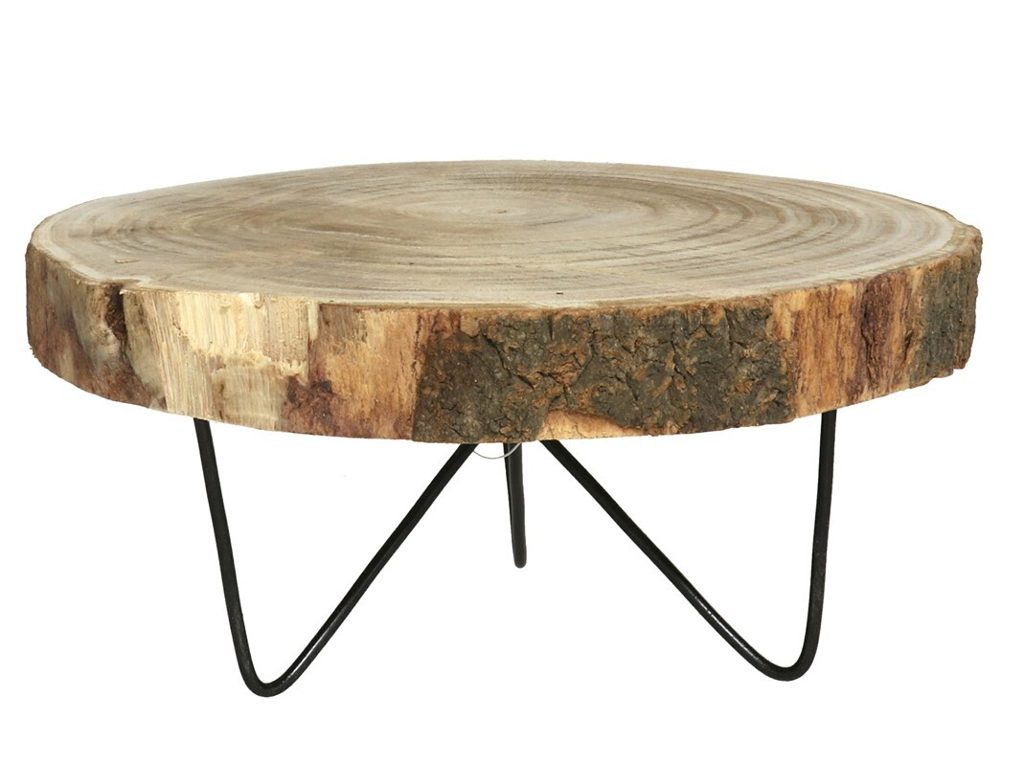 [123456] PEANA MADERA CON STAND FORJA 25 X 25 X 11 CM