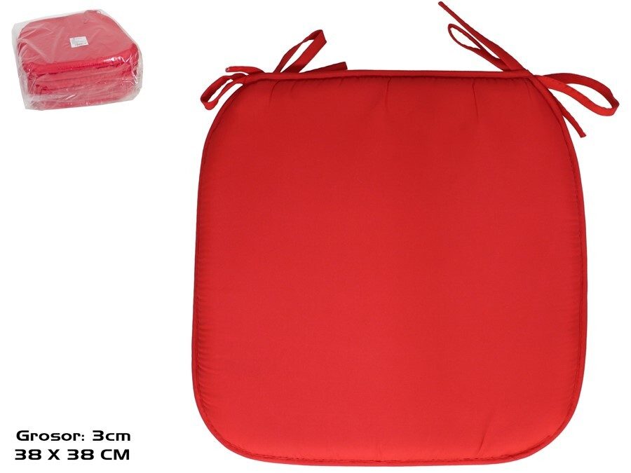 [136178] COJIN SILLA LUKA ROJO 39 X 39 X 3 CM