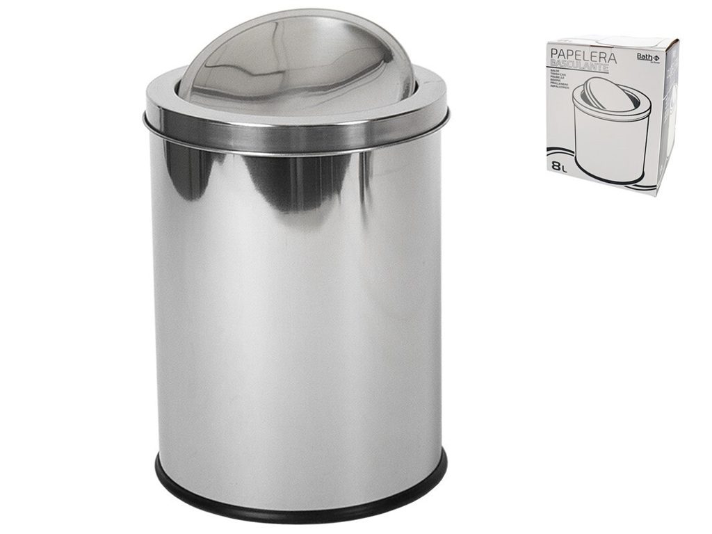 [136779] PAPELERA BASCULANTE METAL 8 LTS