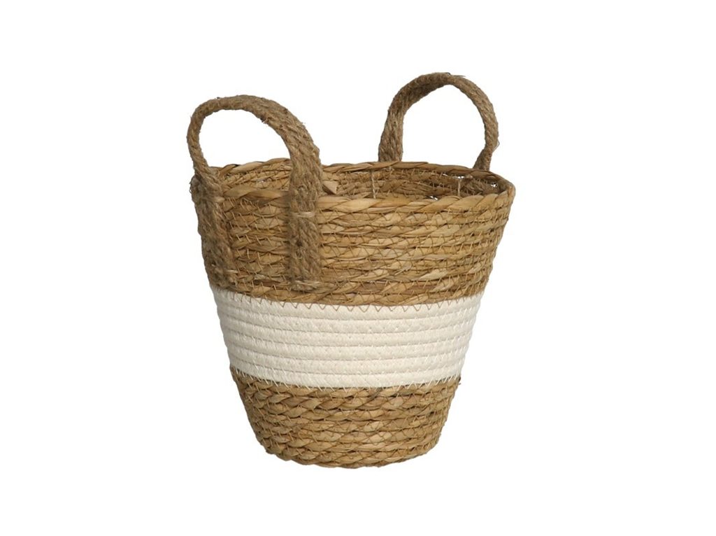 [136809] CESTO MIÑO CON ASAS 23 X 21 CM