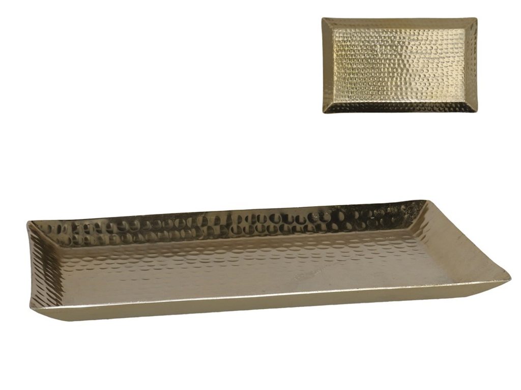 [136889] PLATO DECORATIVO ALUMINIO 33 X 20 X 2 CM
