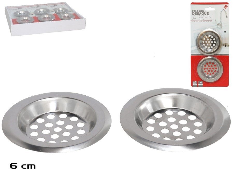 [122840] FILTROS DESAGUE ARSEN 6 CM 2 UDS