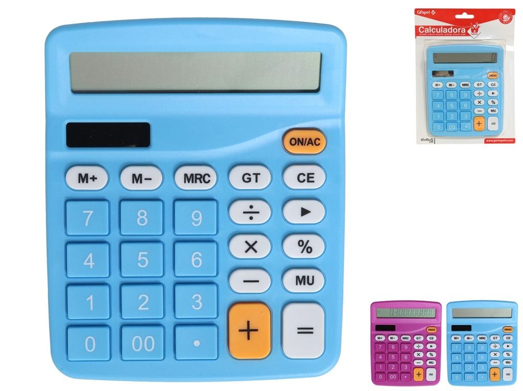 [125255] CALCULADORA 12 DIGITOS 2 SURTIDOS
