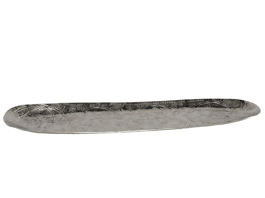 [134374] BANDEJA DECORATIVA ALUMINIO 67.5 X 16 X 2 CM