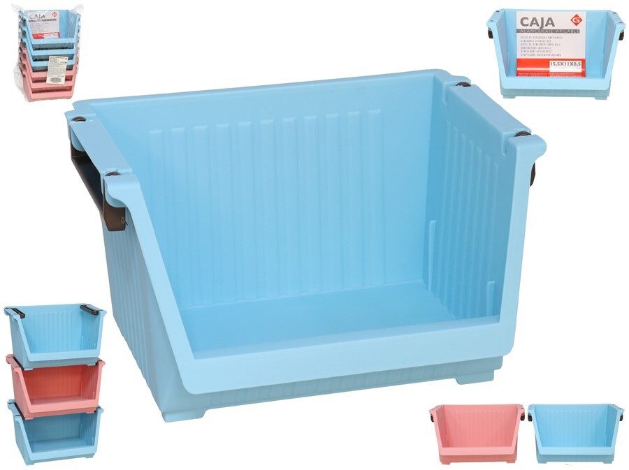 [136255] CAJA ALMACENAJE APILABLE 15.5 X 11 X 8.5 CM