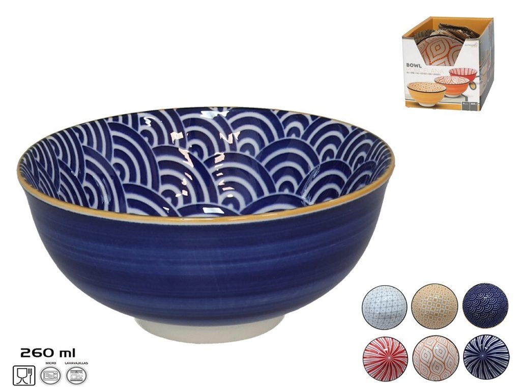 [136264] BOWL PORCELANA 6 SURTIDOS 11.5 CM