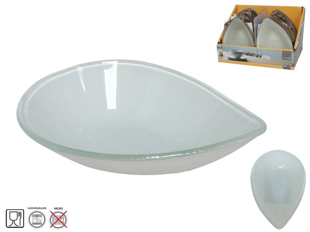 [136280] BOWL CRISTAL GOTA DAY 12.3 X 8.5 X 3.5 CM