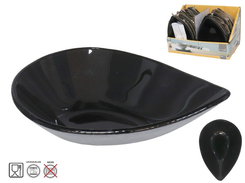 [136281] BOWL CRISTAL GOTA DAY NIGHT 12.3 X 8.5 X 3.5 CM