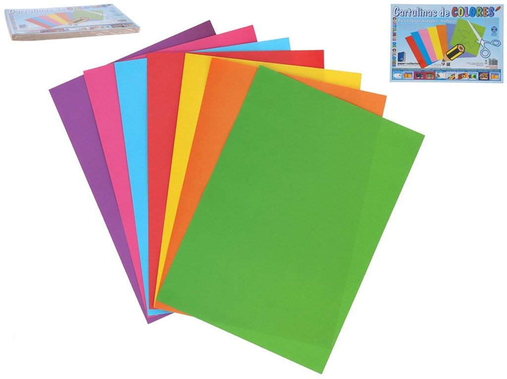 [116590] BLOC CARTULINAS COLORES A4 PLUS 140-150 GRS 7 UDS