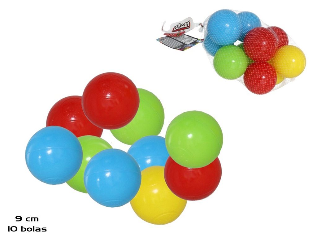 [134389] RED 10 BOLAS 9 CM