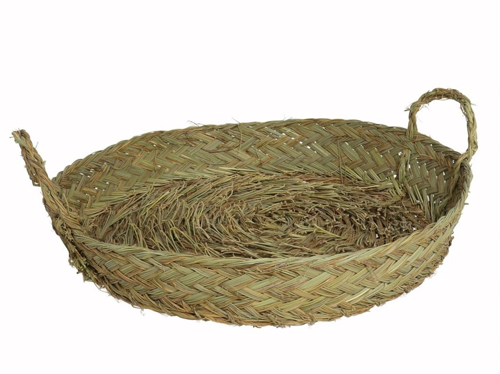 [127000] CESTA PLANA MULTIUSOS SAHARA CON ASAS 35 CM