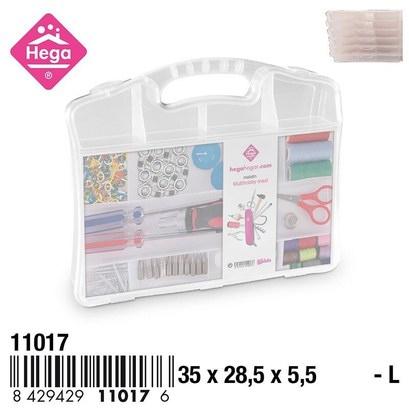 [44646] MALETIN VELETA MULTIHOBBY CON COMPARTIMENTOS 35 CM