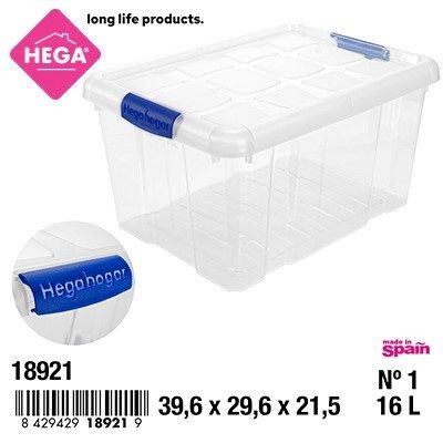 [42737] CAJA Nº1 NEW BOX CON CIERRES AZULES 16 LTS