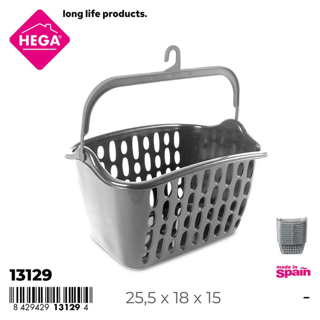 [112263] CESTA DE PINZAS NILO RECTANGULAR CON ASA