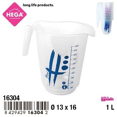 [114302] JARRA MEDIDORA VIENA DECOR CHEF 1 LTS