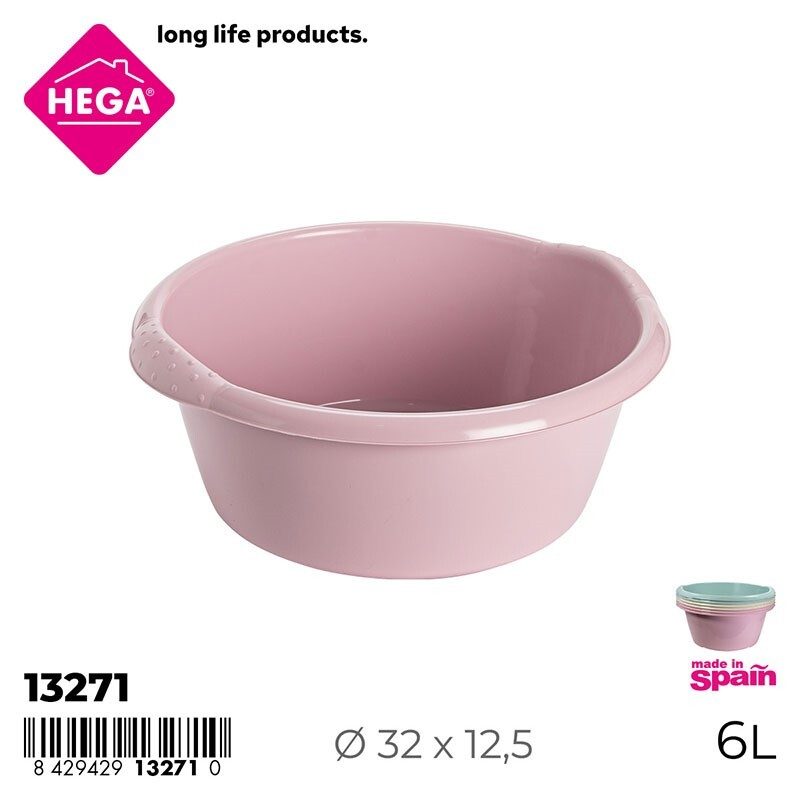 [115644] BARREÑO FLORENCIA REDONDO 6 LTS COLORES PASTELES