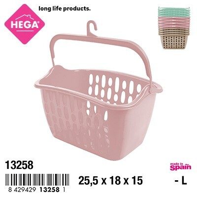 [120025] CESTA DE PINZAS NILO RECTANGULAR CON ASA