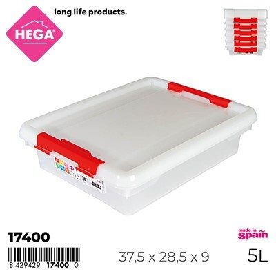 [128859] FIAMBRERA GASTROBOX RECTANGULAR 5 LTS XXL
