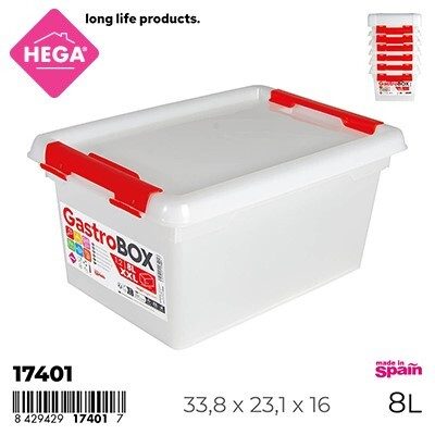 [128860] FIAMBRERA GASTROBOX RECTANGULAR 8 LTS XXL