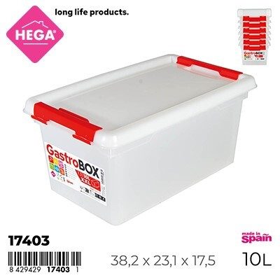 [128862] FIAMBRERA GASTROBOX RECTANGULAR 10 LTS XXL