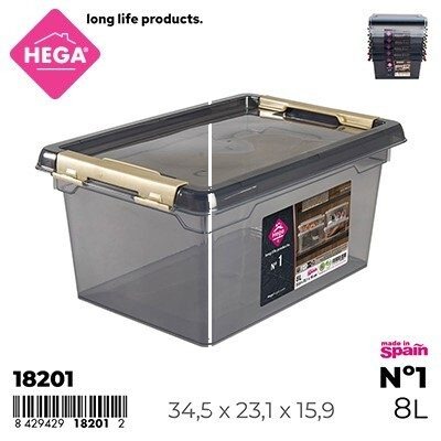 [128883] CAJA ZAPATOS TRANSPARENTE Nº 1 8 LTS