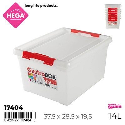 [130080] FIAMBRERA GASTROBOX RECTANGULAR 14 LTS