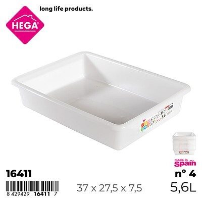 [139946] BANDEJA GASTROBOX RECTANGULAR Nº 4 5.6 LTS