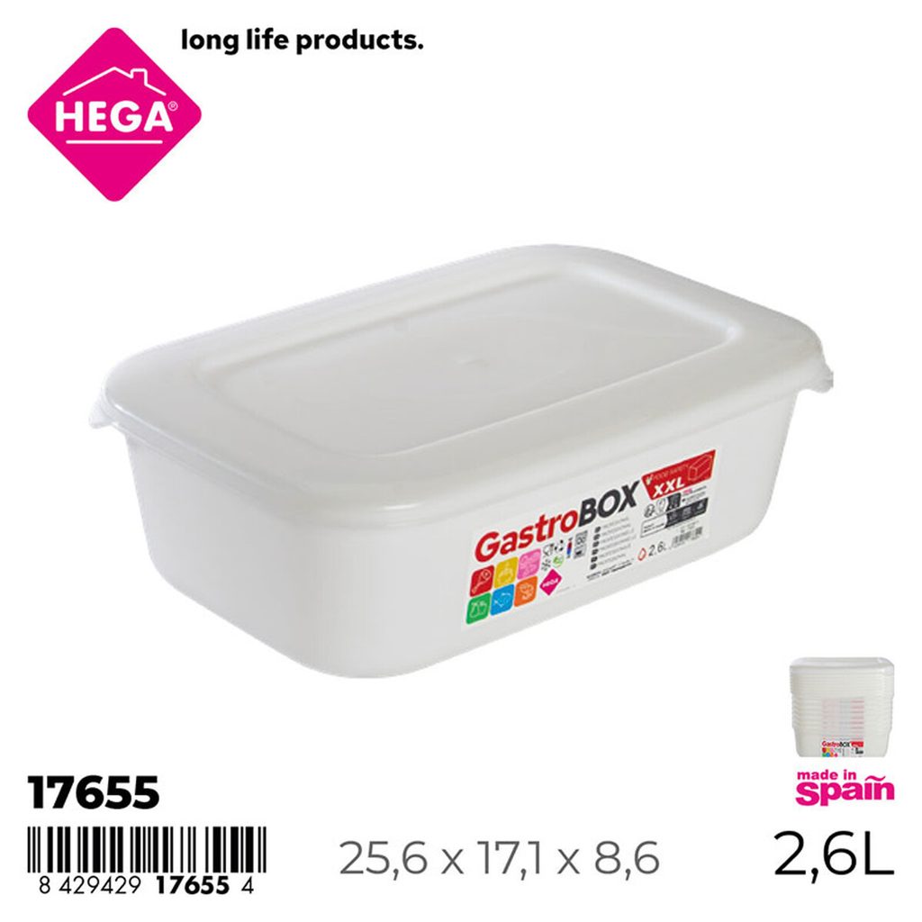 [140162] FIAMBRERA GASTROBOX RECTANGULAR 2.6 LTS