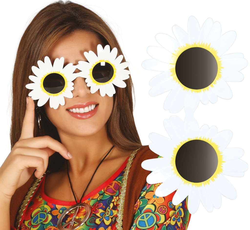 [140786] Gafas Margaritas Blanca/Amarilla