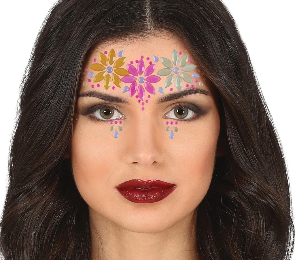 [148306] Joyas Faciales Flores Neon