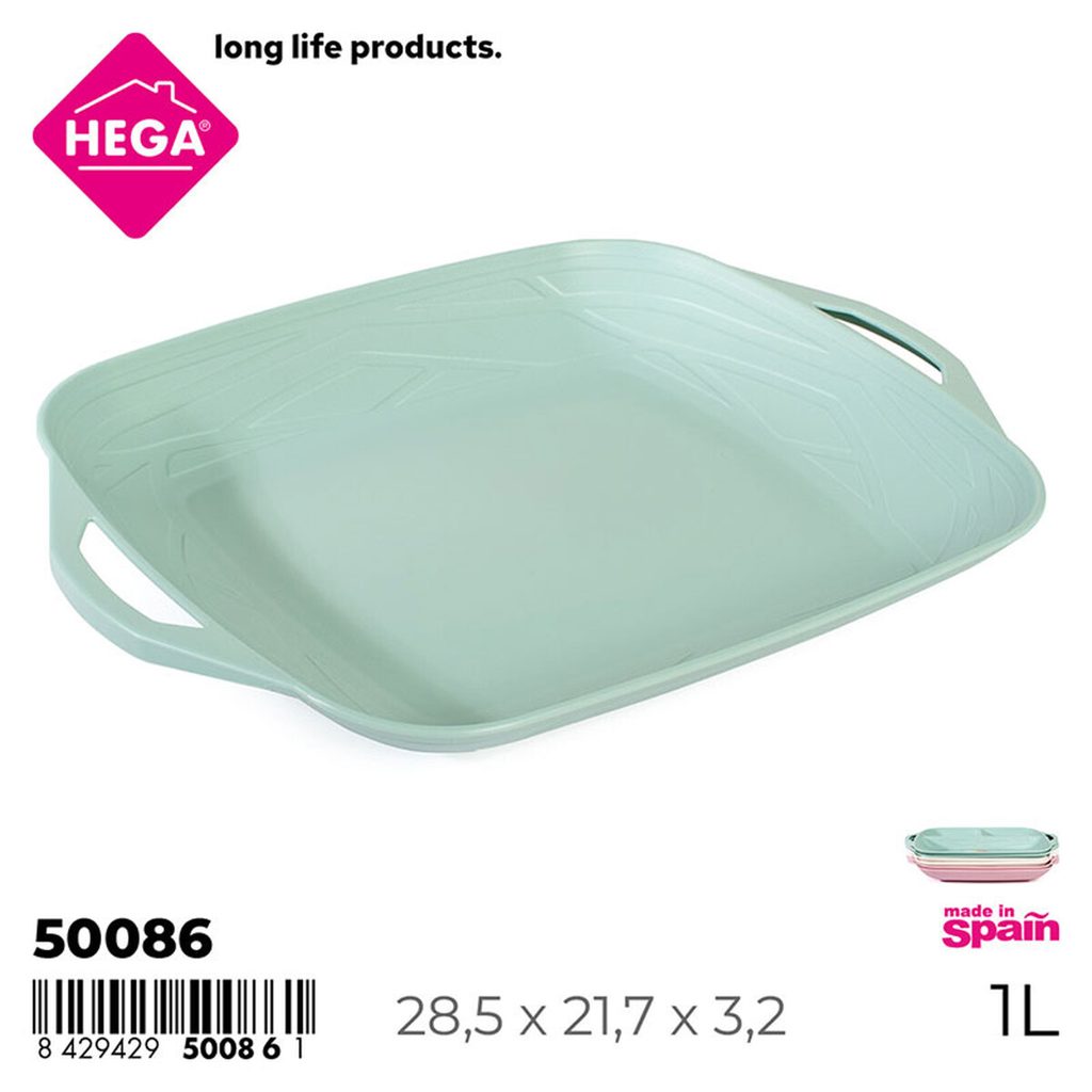 [148980] BANDEJA VAJILLA NIDO CON ASA SURTIDO PASTEL 1 LTS