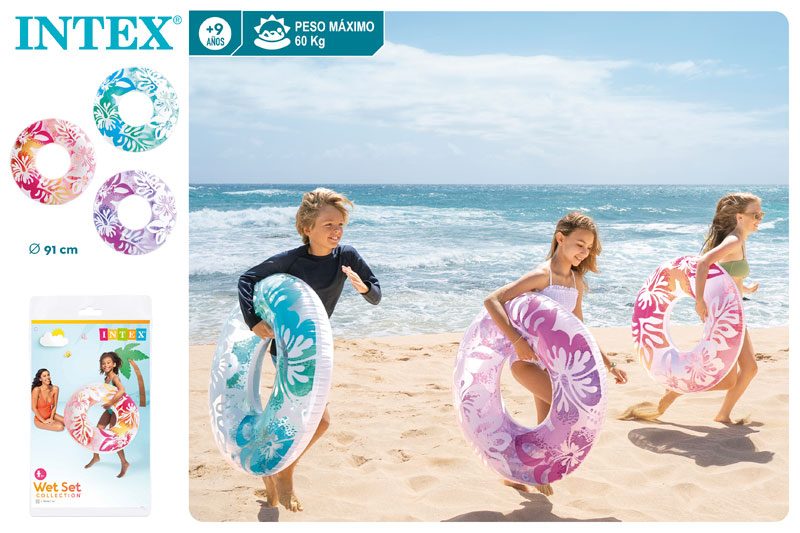 [91779] Flotador Estampado Flores 3 Surtidos 91CM "Intex"