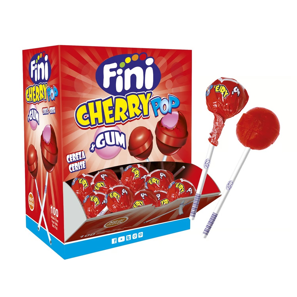 [112020] Finipop Cherry Gum 10 UDS