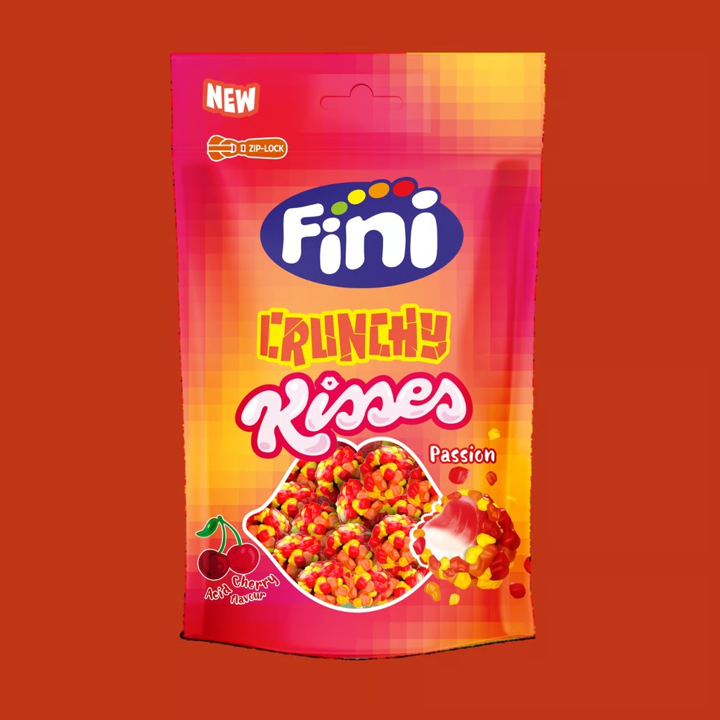 [150141] Crunchy Kisses Passion Zip-Lock Fini 120 GRS